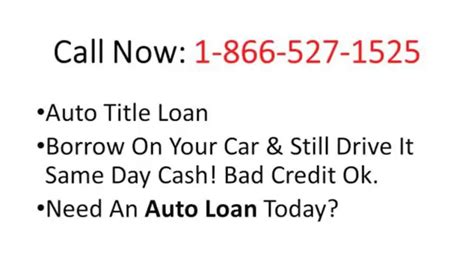 Auto Car Title Loans Fresno Ca